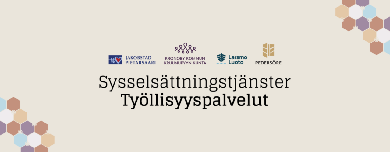 Logo för Jakobstadsregionens sysselsättningstjönster,