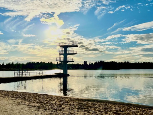 Hopptornet i Gamla hamn i Jakobstad.