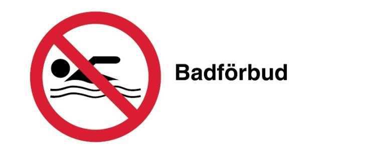 Skylt med texten bafdförbud.