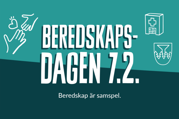 Logo för Beredskapsdagen 7.2. 2024. Tilläggstext: Beredskap är samspel.